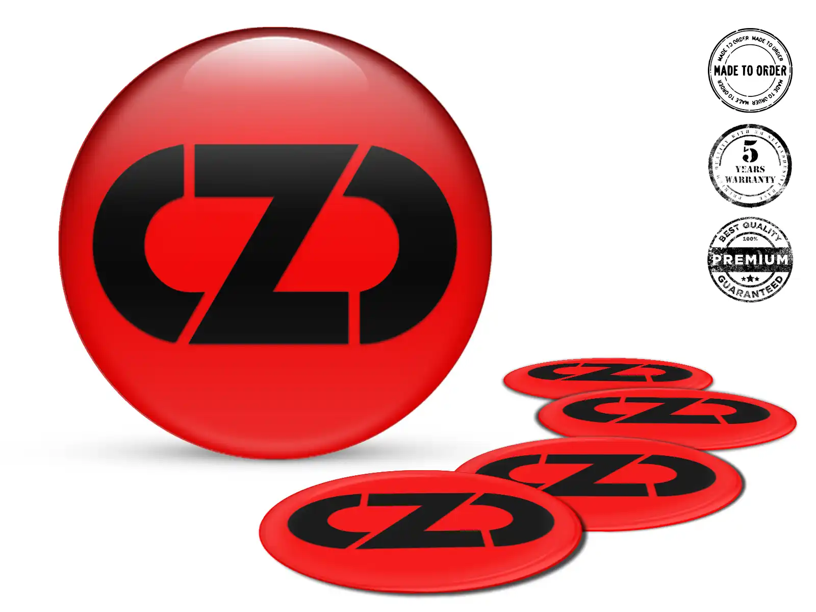 OZ Individuelle Dome Sticker Harzembleme für Räder